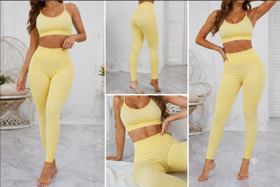 „Aero“ High-Waist Seamless Set
