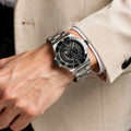Silver Black Automatic NH35A – 42mm Steel Dive Watch