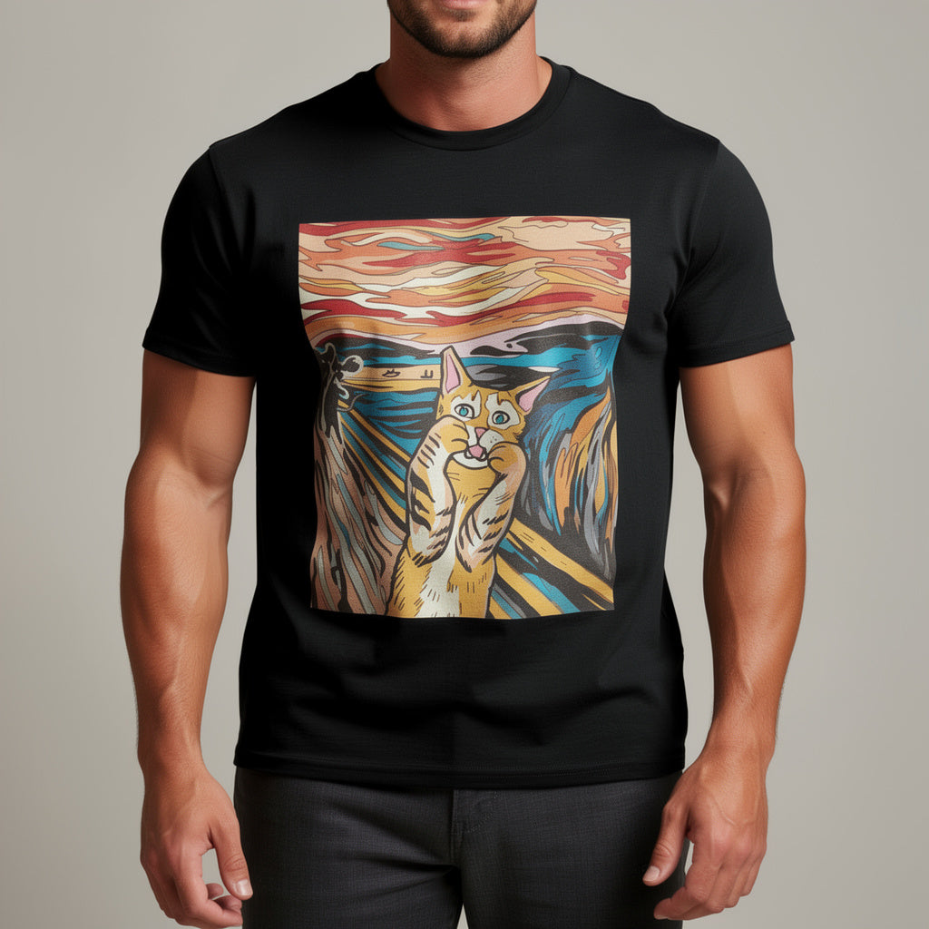 „The Meow“ Expressionist Art Tee