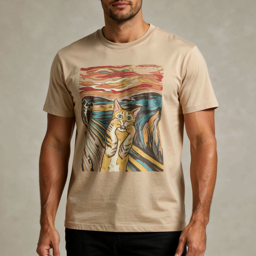 „The Meow“ Expressionist Art Tee