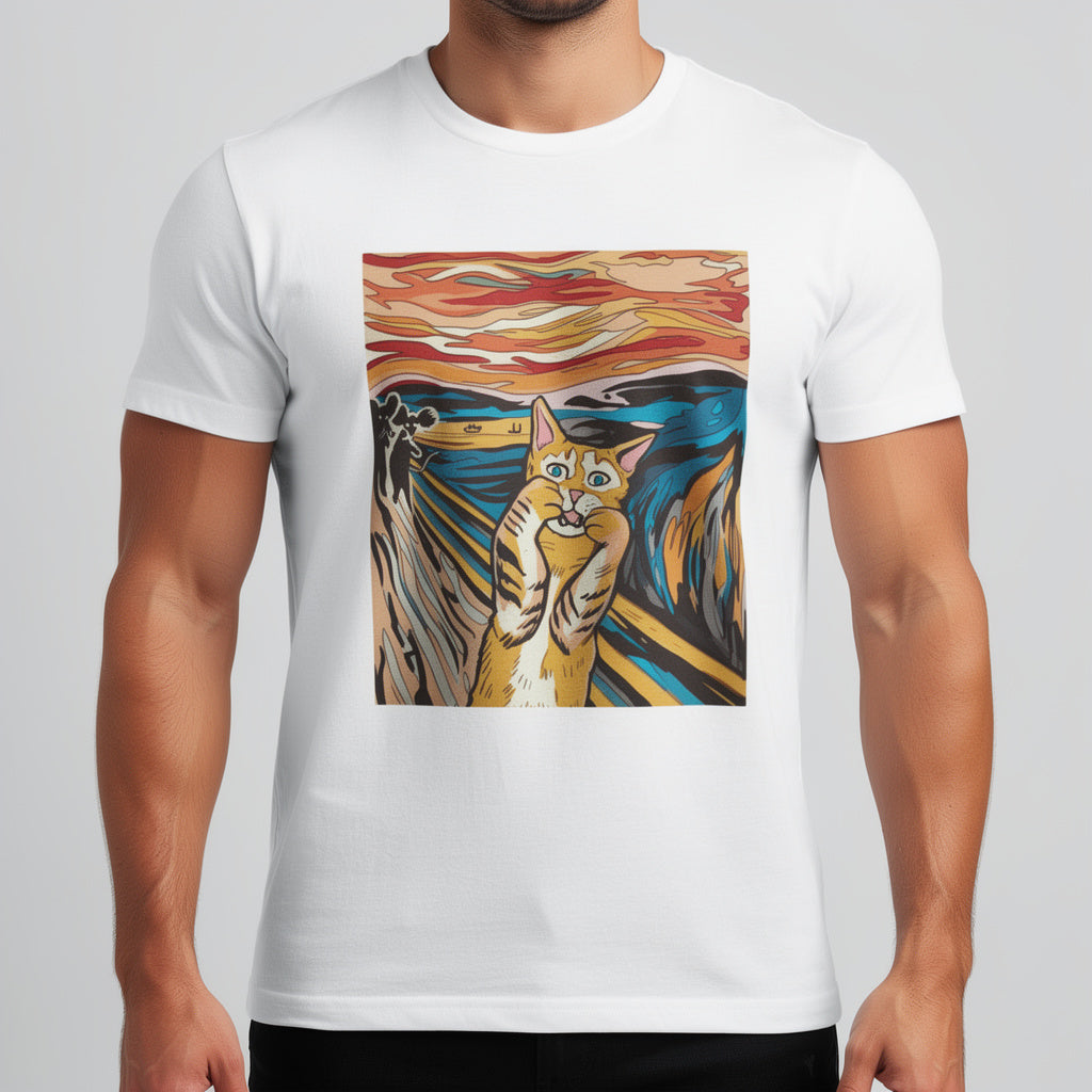 „The Meow“ Expressionist Art Tee