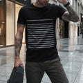 „Linearity“ Structured Grid Tee – Jet Black